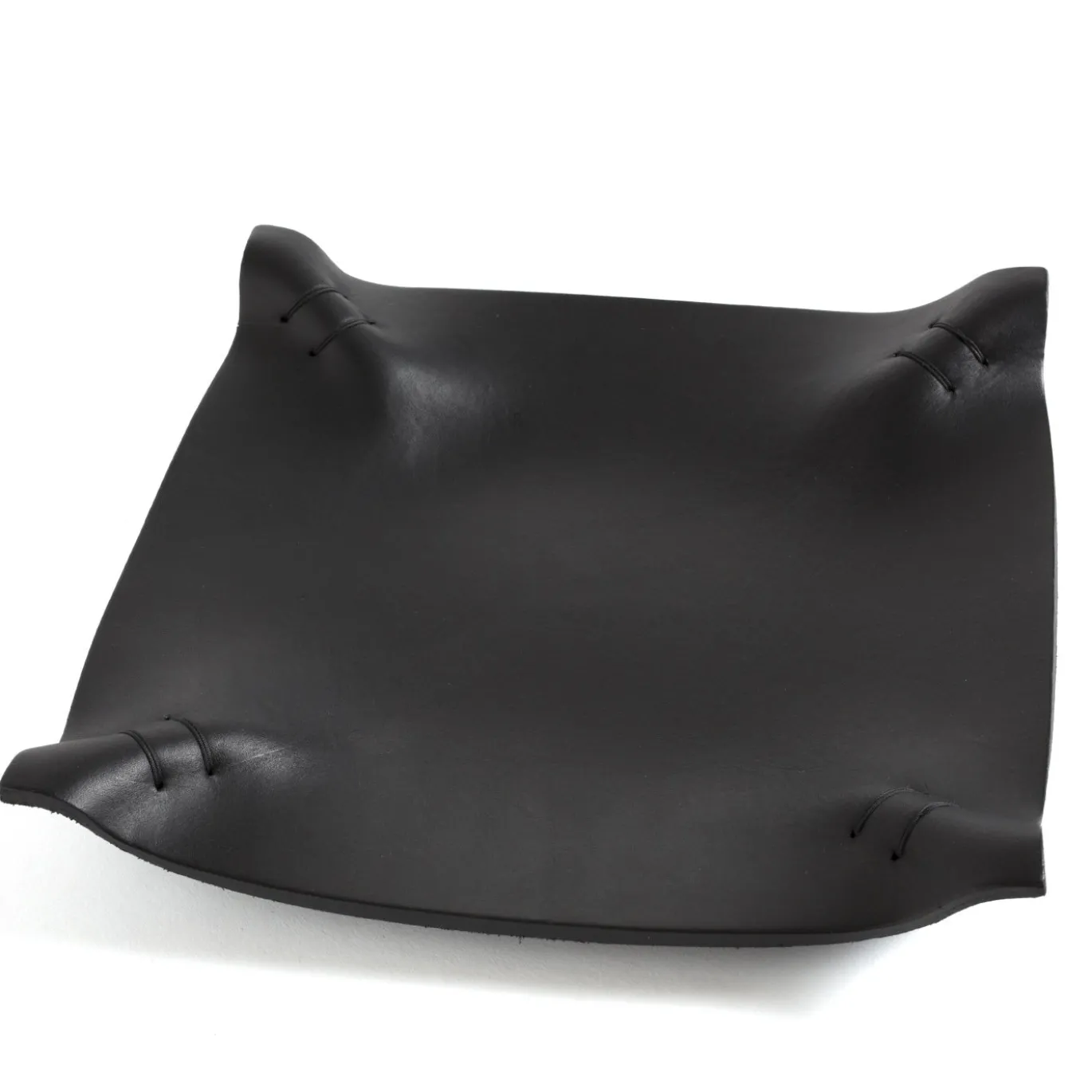 Svuotatasche Piatto Piccolo in Pelle Nera