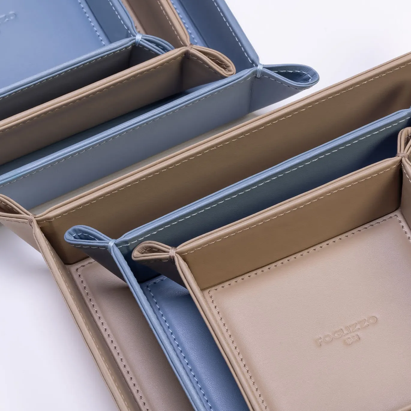 Svuotatasche Picasso Seta Medio in Pelle Beige