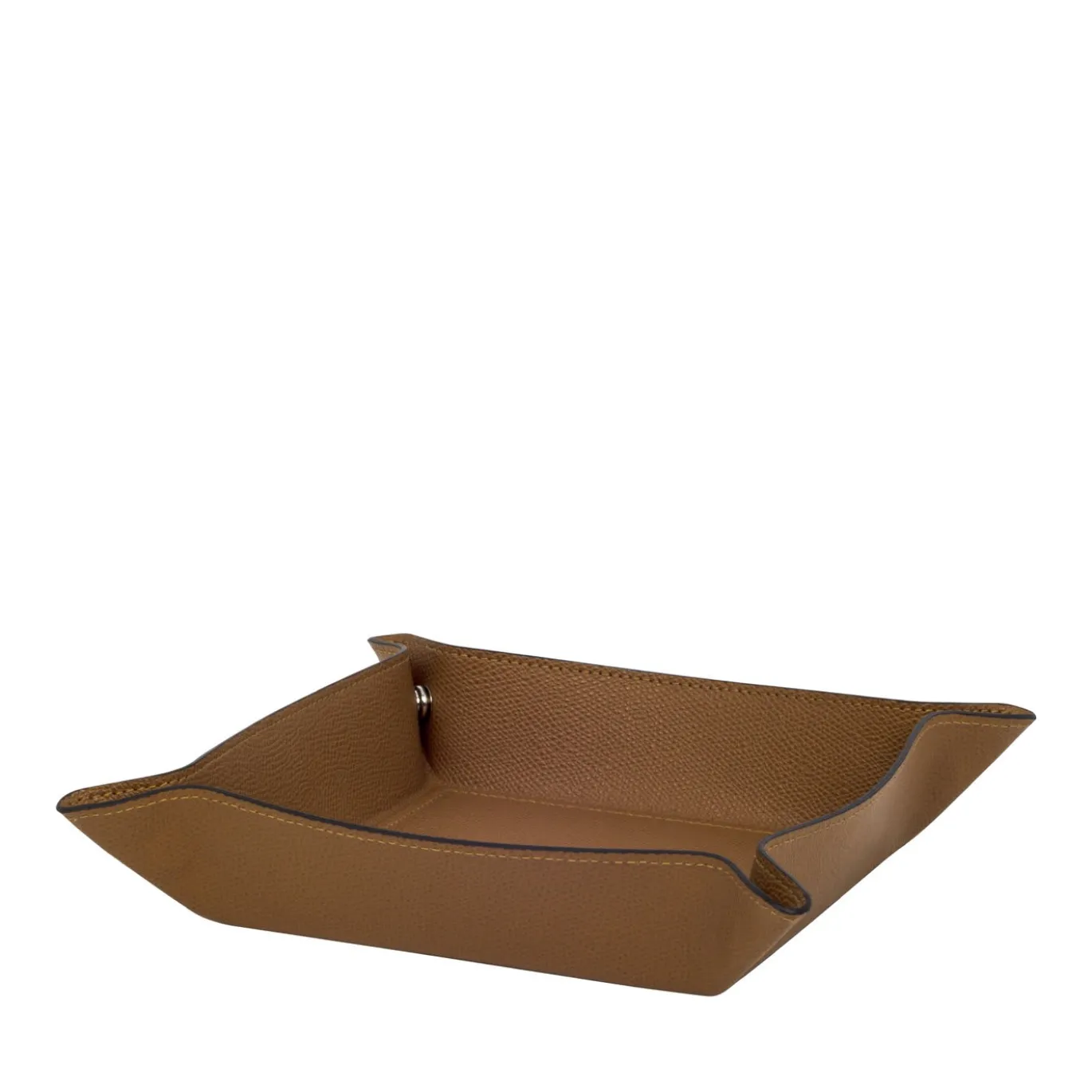 Svuotatasche piccolo in pelle camel