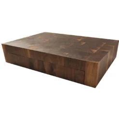 Tagliere in legno di noce con cassetto