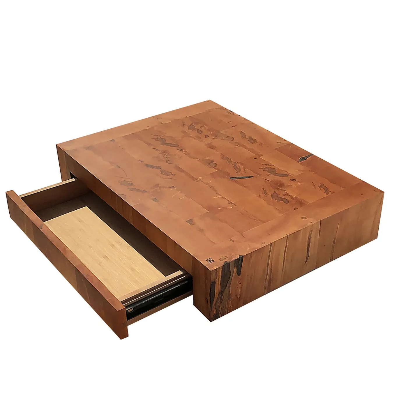Tagliere in legno di pero con cassetto