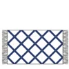 Tappeto blu a rete Composizione ceramica di Giuliano Andrea dell'Uva 200 x 100