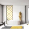 Tappeto Composizione ceramica giallo totale di Giuliano Andrea dell'Uva 120 X 80