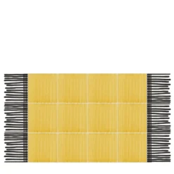 Tappeto Composizione ceramica giallo totale di Giuliano Andrea dell'Uva 120 X 60