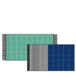 Tappeto Composizione ceramica verde e blu di Giuliano Andrea dell'Uva