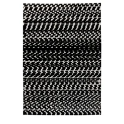 Tappeto Fuoritempo Kilim bianco e nero di Paolo Giordano e Nicole Jeanneret