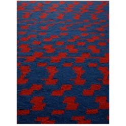 Tappeto Fuoritempo Kilim viola di Paolo Giordano e Nicole Jeanneret