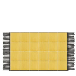 Tappeto Totale Giallo Composizione ceramica di Giuliano Andrea dell'Uva 160 x 120