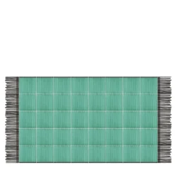 Tappeto Verde Composizione ceramica di Giuliano Andrea dell'Uva 200 x 100