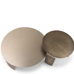 Tavolino da caffè Shirudo in bronzo nuvolato di Elisa Honkanen