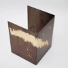 Tavolino in foglia d'oro