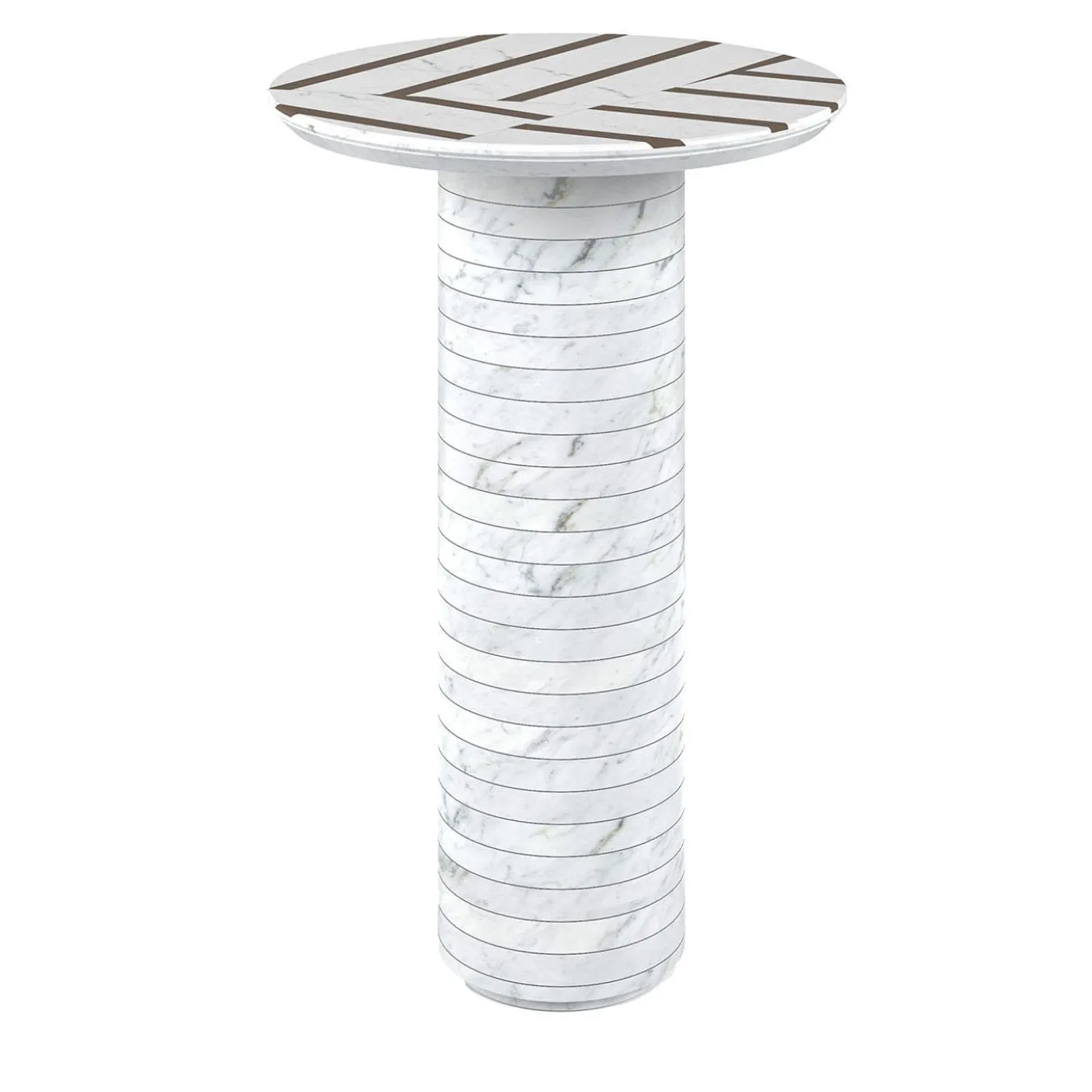 Tavolino Optic Tall White Carrara di Zanellato & Bortotto