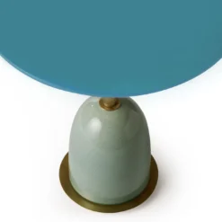 Tavolino Pins Medio in Ceramica Turchese