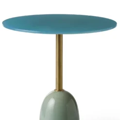 Tavolino Pins Medio in Ceramica Turchese