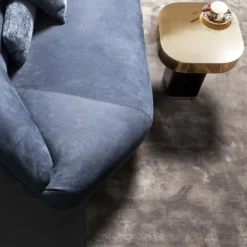 Tavolino Quadri Tondo 9150 in ottone e nero di Gianluigi Landoni