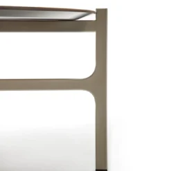 Tavolino Sydney Rotondo in Legno Marrone