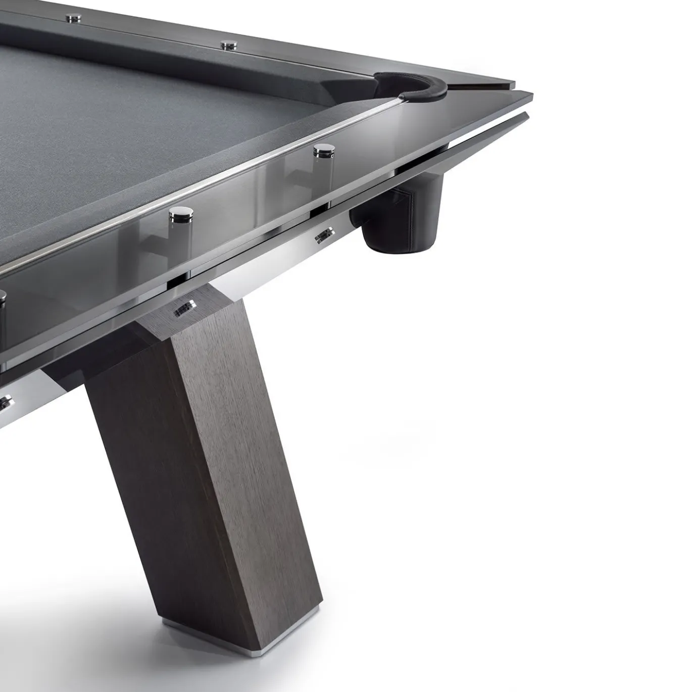 Tavolo da biliardo Filotto nero con gambe in legno