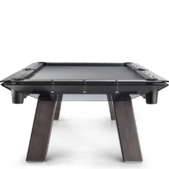 Tavolo da biliardo Filotto nero con gambe in legno
