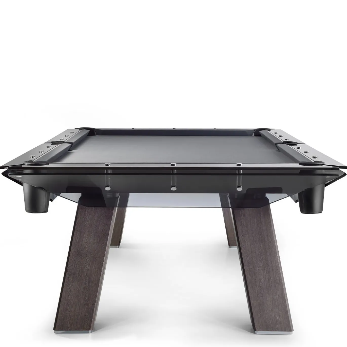 Tavolo da biliardo Filotto nero con gambe in legno