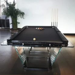 Tavolo da Biliardo T1.1 Nero in Cristallo - 8ft