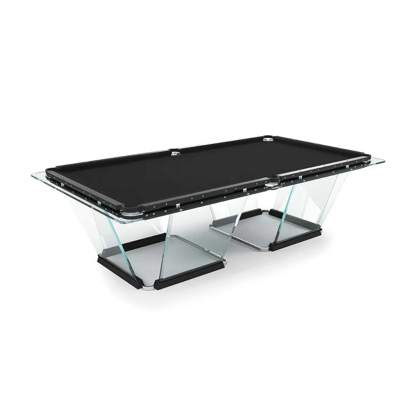 Tavolo da Biliardo T1.1 Nero in Cristallo - 8ft