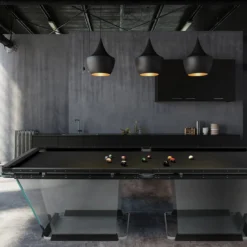 Tavolo da Biliardo T1.1 Nero in Cristallo - 8ft