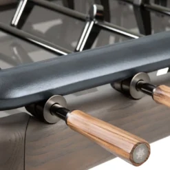 Tavolo da calcio balilla in legno e pelle Nereo