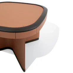 Tavolo da gioco Flamingo in legno di frassino e pelle