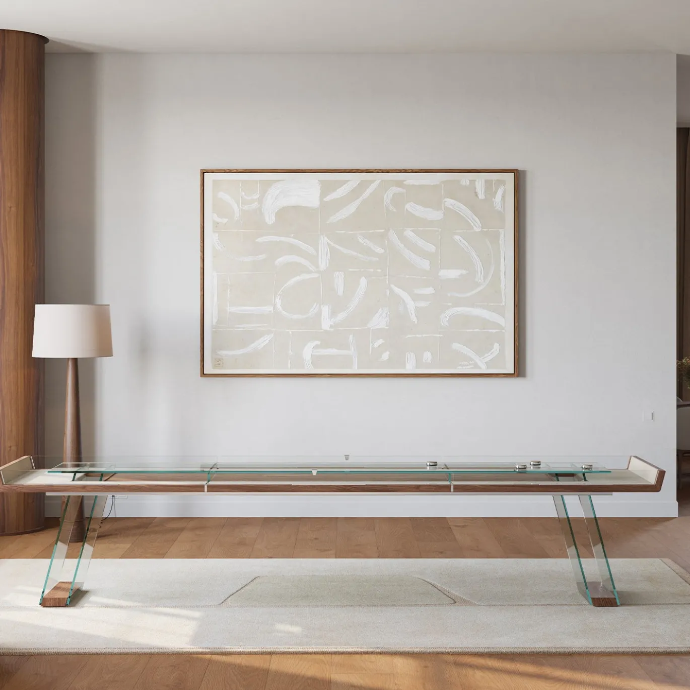 Tavolo da Shuffleboard Scivolo in legno da 12 piedi