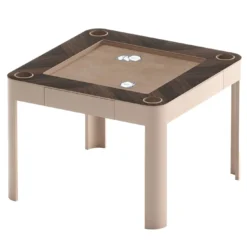Tavolo multigioco Enigma in legno lucido Cipria e Canaletto
