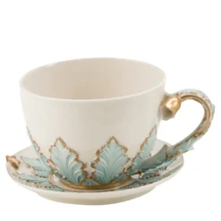 Tazza e piattino da tè Leaves