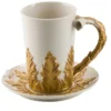 Tazza e piattino Foglie