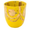 Tazza Unique in porcellana gialla e dorata