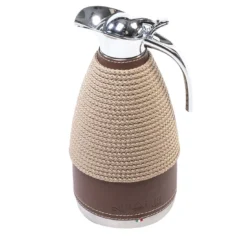 Thermos grande in acciaio beige