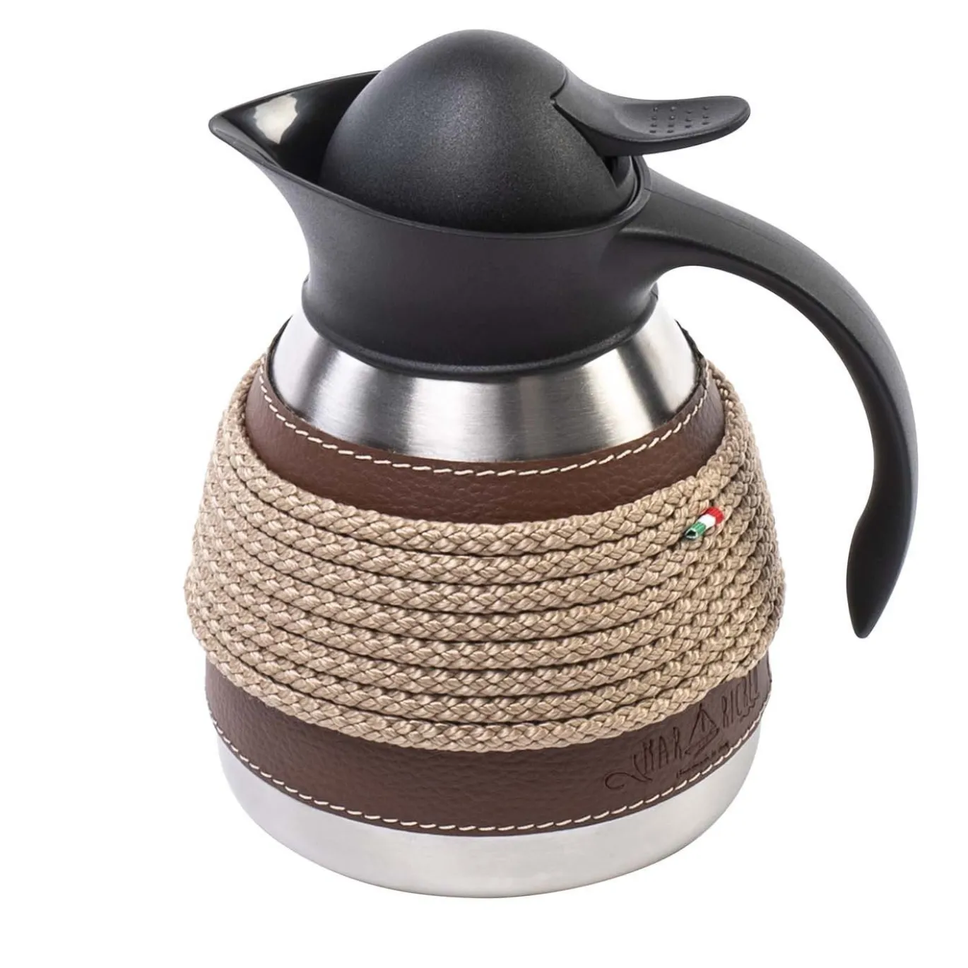 Thermos piccolo in acciaio beige