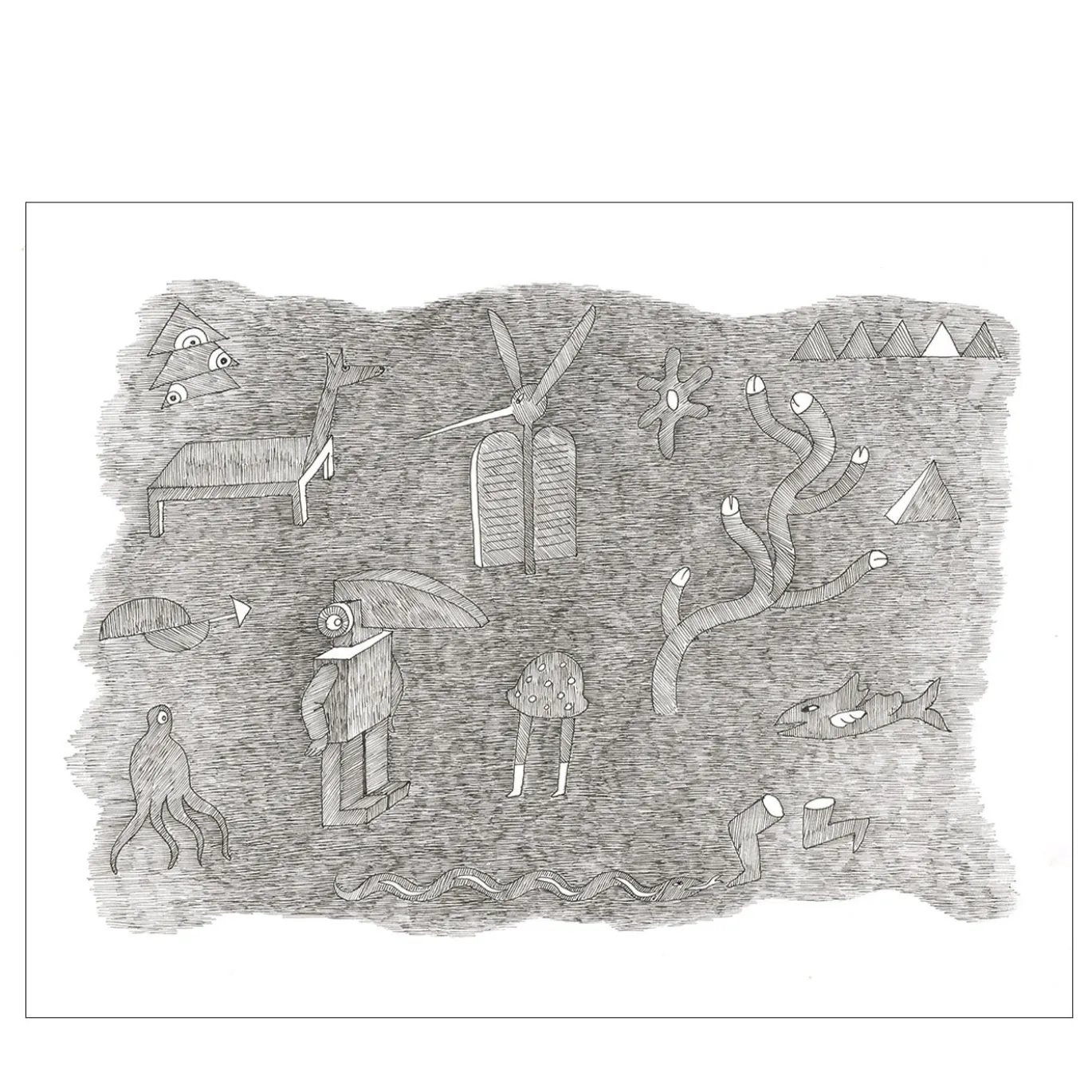 Tonsurton - Disegno a penna su carta
