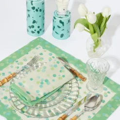 Totem verde e acqua con candela profumata Foglie di Fico