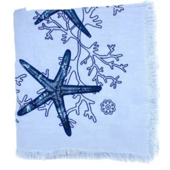 Tovaglia azzurra rettangolare Corallo Blu
