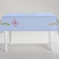 Tovaglia azzurra rettangolare multicolore Grano