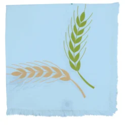 Tovaglia azzurra rettangolare multicolore Grano