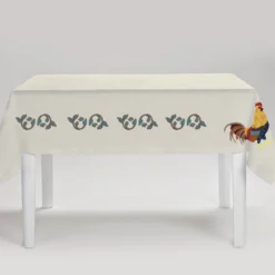 Tovaglia Gallo Multicolore Rettangolare Avorio