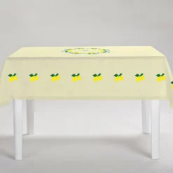 Tovaglia gialla rettangolare multicolore Limoni