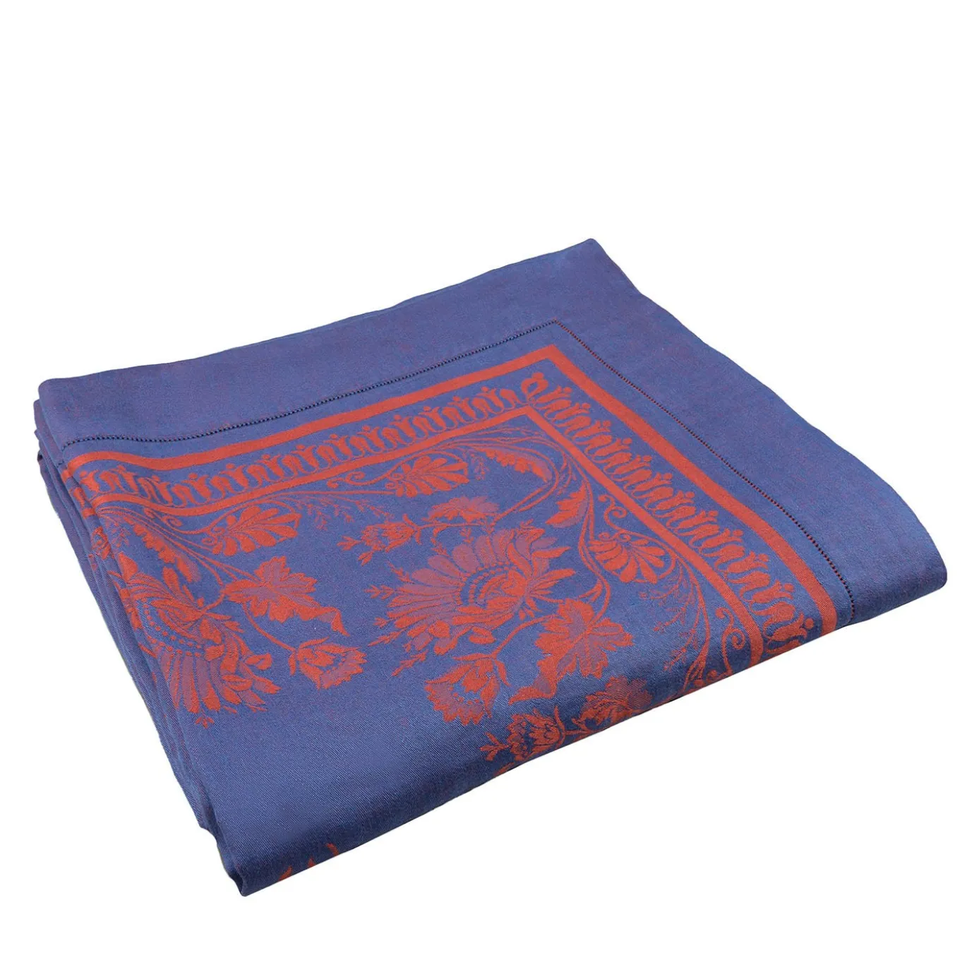 Tovaglia Giardino Italiano Marsala-Rosso e Blu