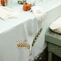 Tovaglia Grano Multicolore Rettangolare Turchese