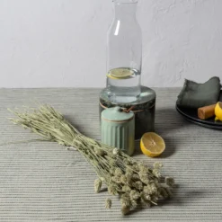 Tovaglia rettangolare Anteprima in lino verde