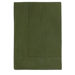 Tovaglia verde con ampio bordo
