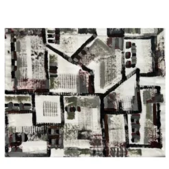 Tovaglietta Astratta Dipinta a Mano Autumn Shades No. 3