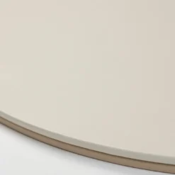 Tovaglietta ovale Mondrian Capuccino Beige e Luna White