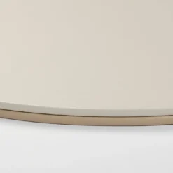 Tovaglietta ovale Mondrian Capuccino Beige e Luna White