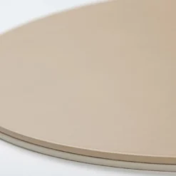 Tovaglietta ovale Mondrian Capuccino Beige e Luna White